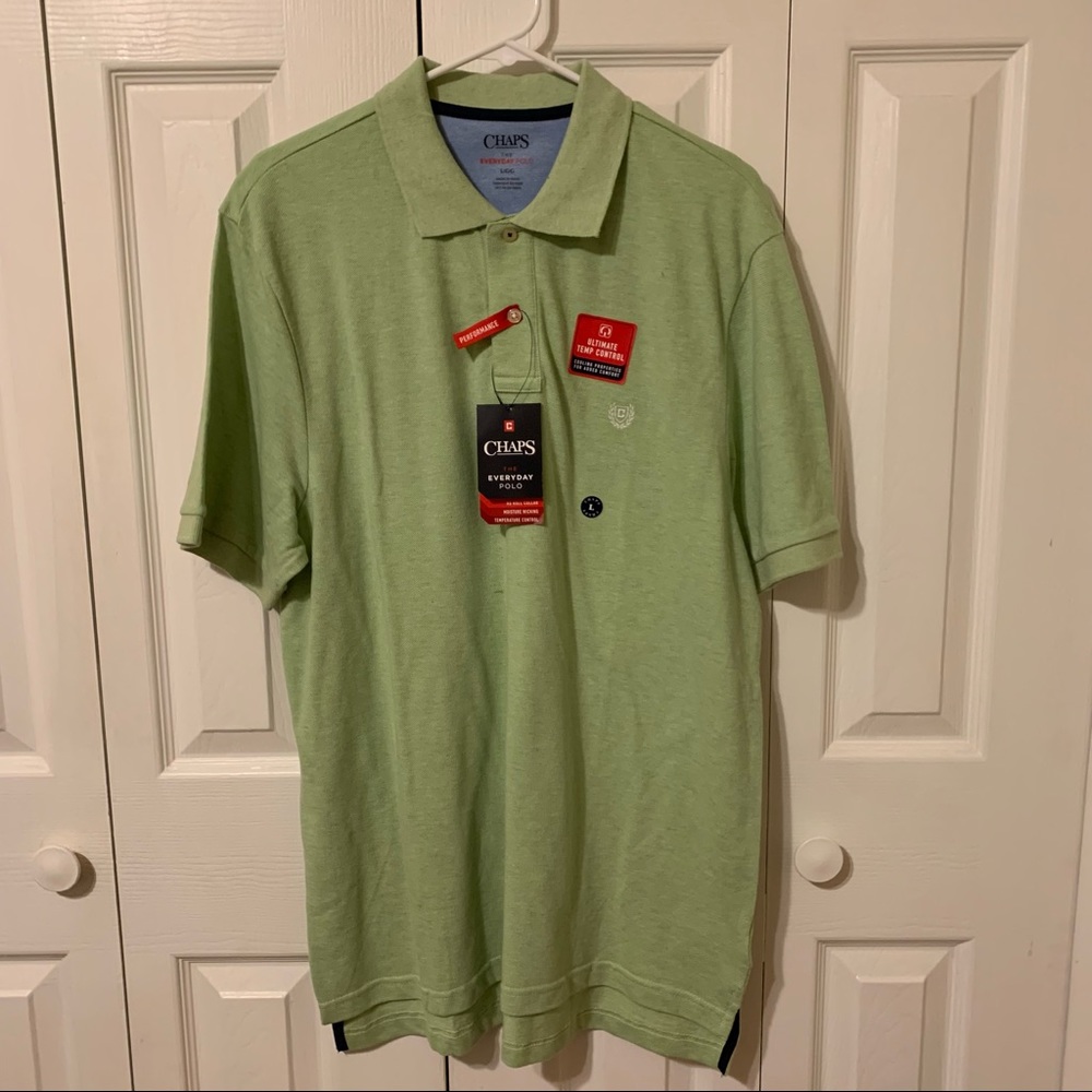 Chaps Large Green Short Sleeve Polo